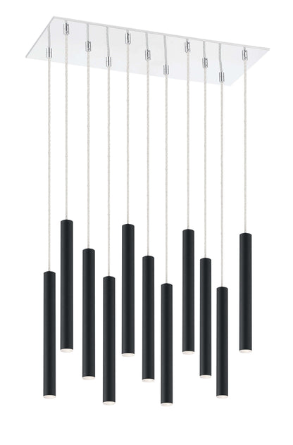 Forest LED 11 Light Chandelier Chrome