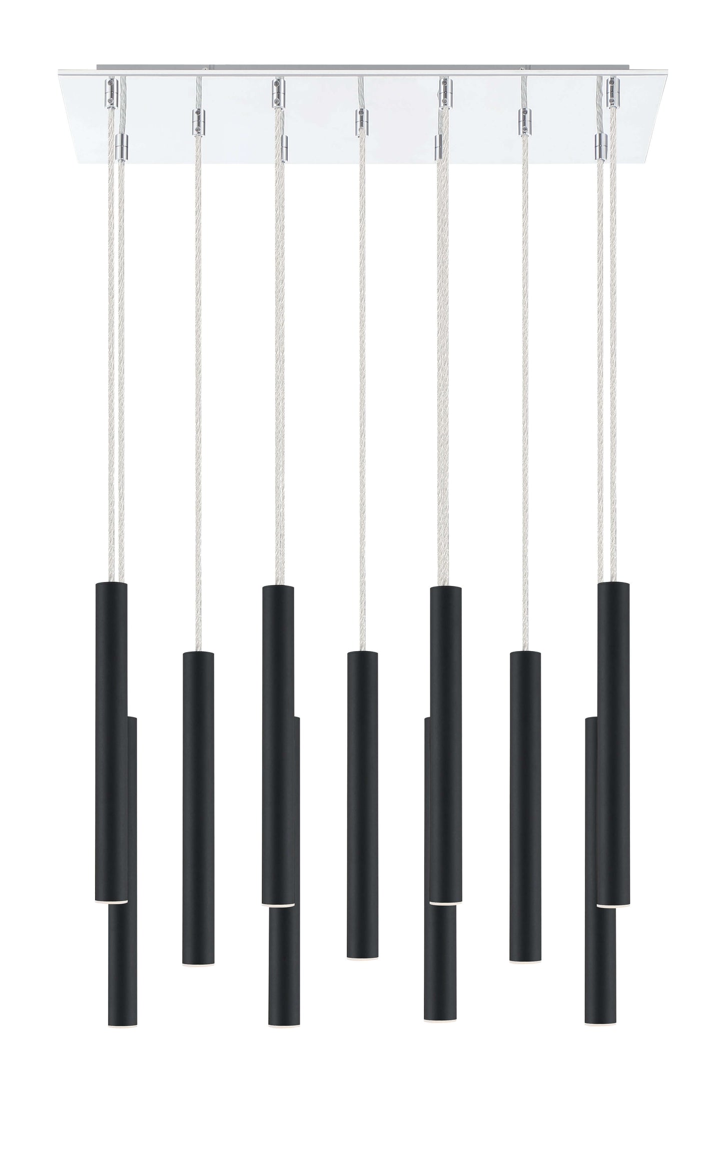 Forest LED 11 Light Chandelier Chrome