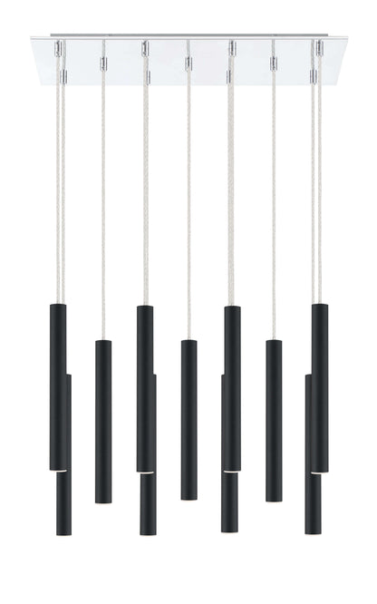 Forest LED 11 Light Chandelier Chrome