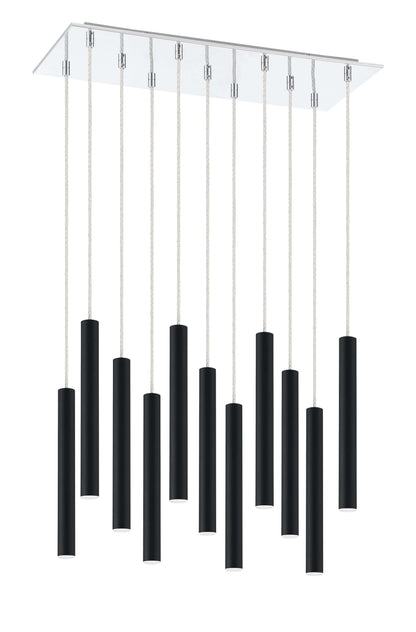 Forest LED 11 Light Chandelier Chrome