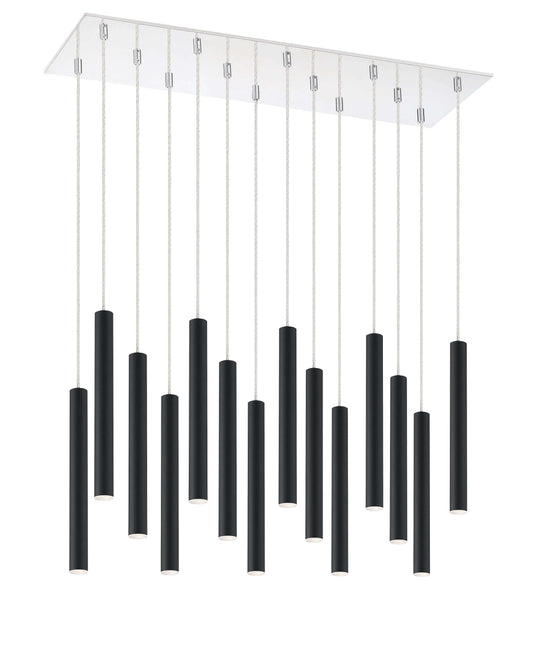 Forest LED 14 Light Chandelier Chrome