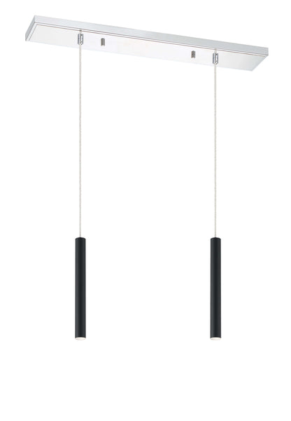 Forest LED 2 Light Linear Chandelier Chrome