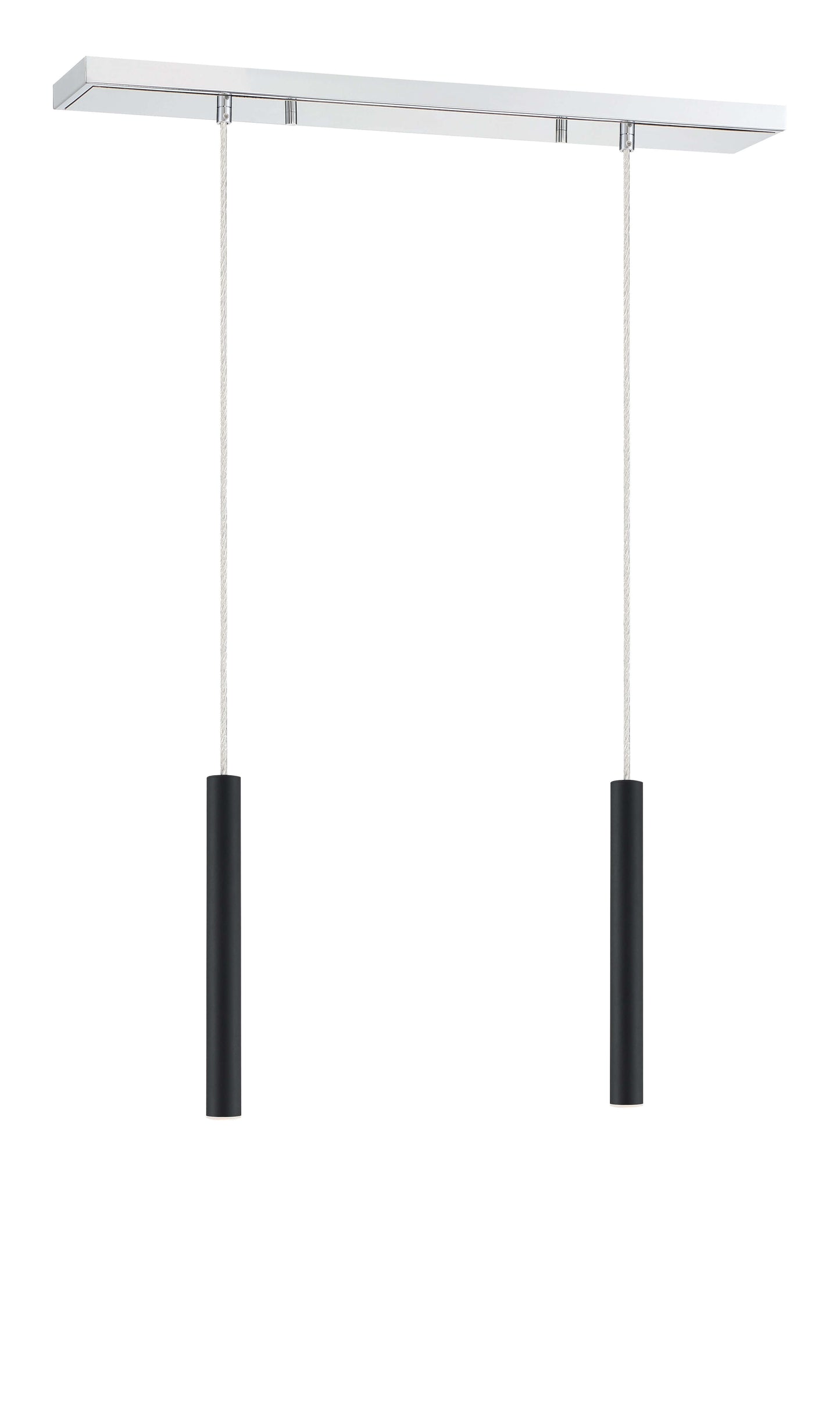 Forest LED 2 Light Linear Chandelier Chrome