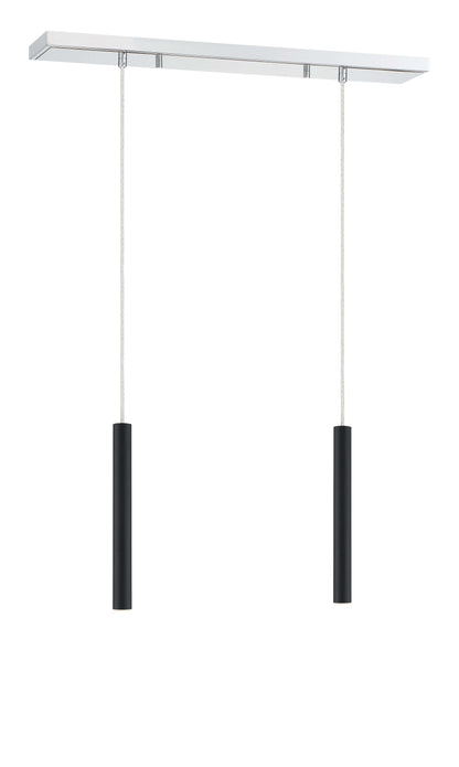Forest LED 2 Light Linear Chandelier Chrome