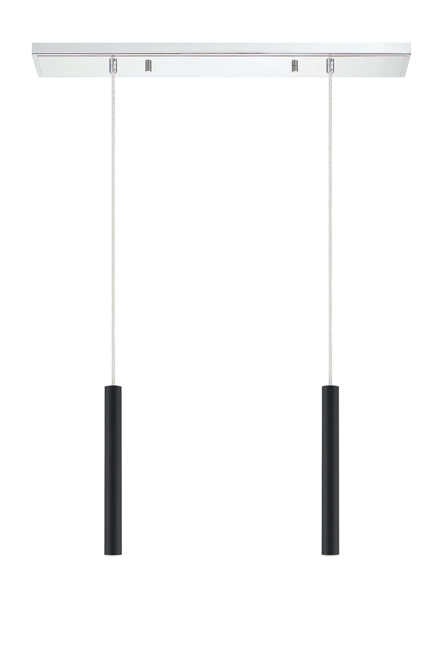 Forest LED 2 Light Linear Chandelier Chrome
