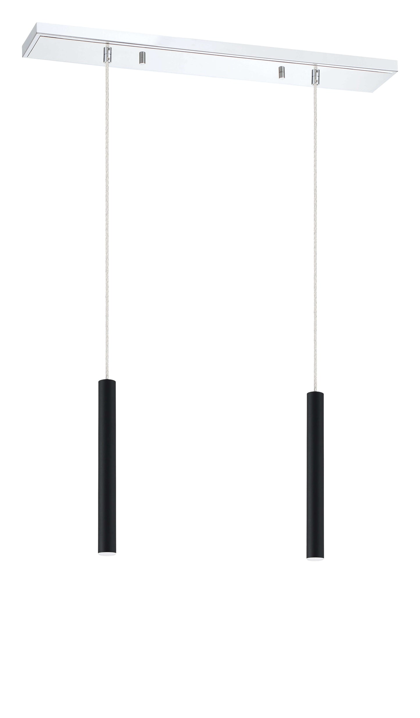 Forest LED 2 Light Linear Chandelier Chrome