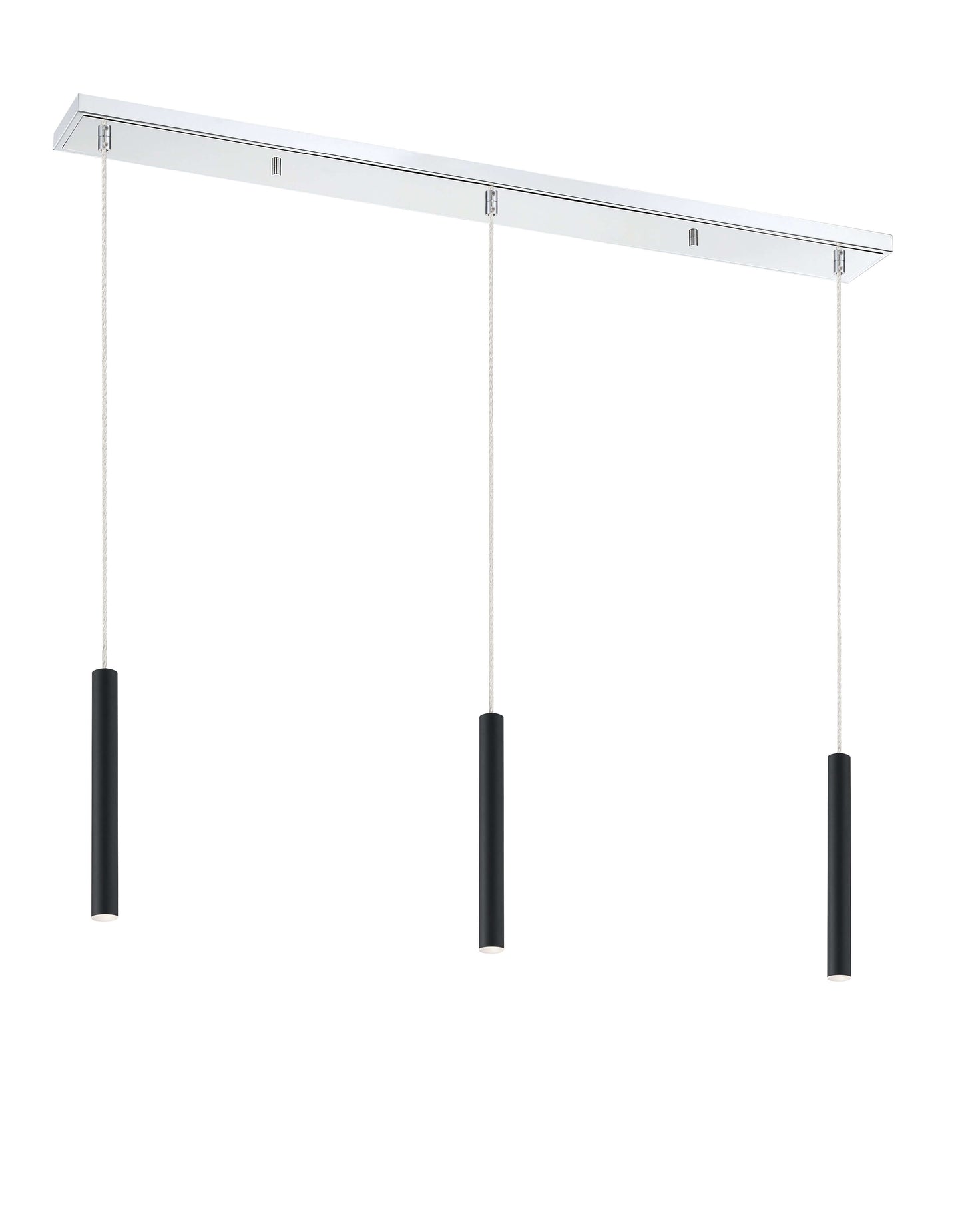 Forest LED 3 Light Linear Chandelier Chrome
