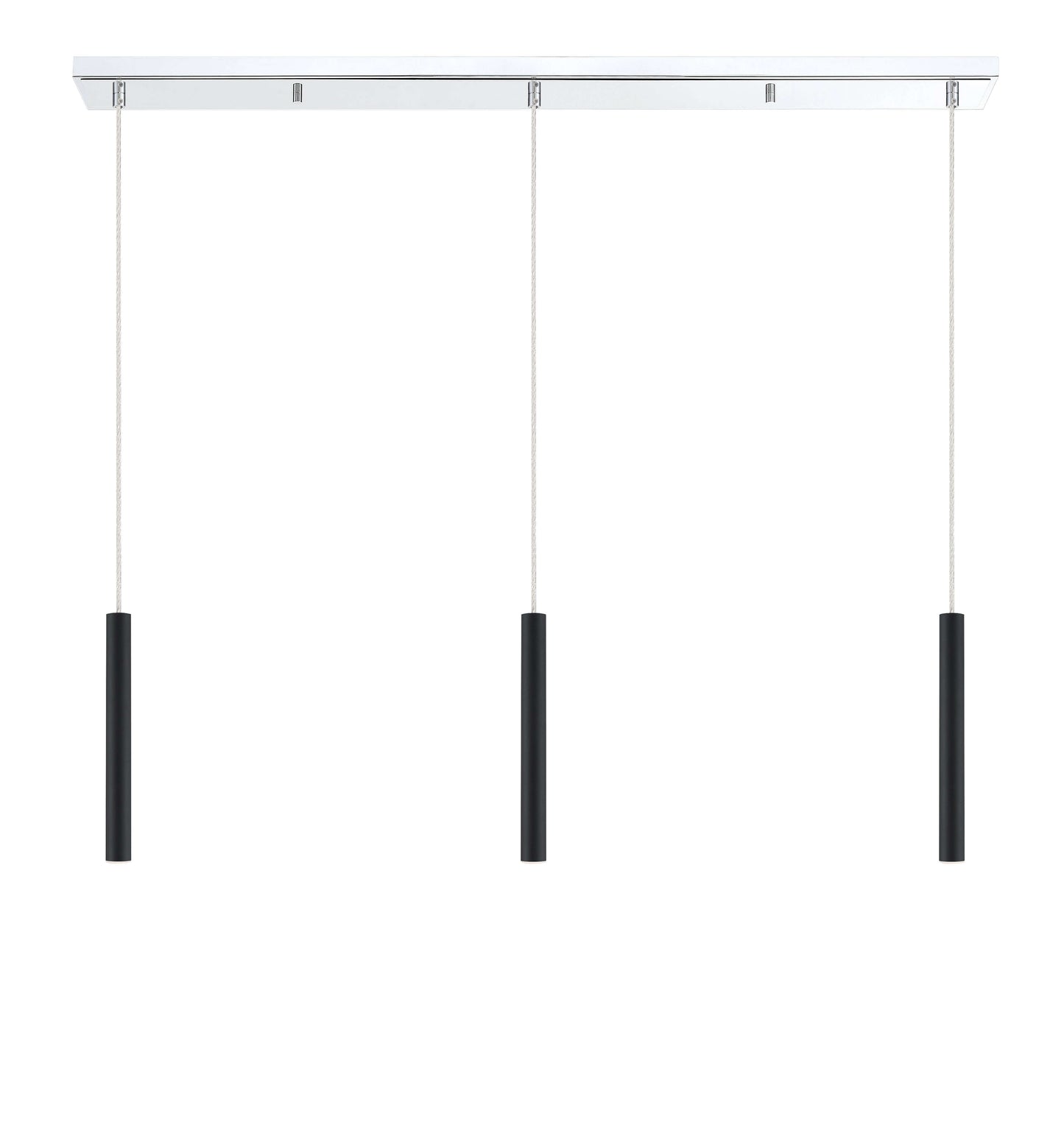 Forest LED 3 Light Linear Chandelier Chrome