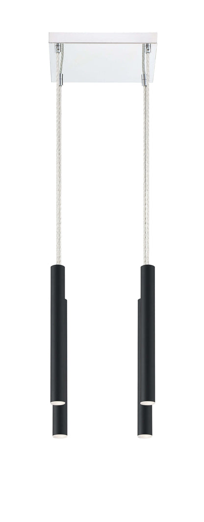 Forest LED 4 Light Chandelier Matte Black