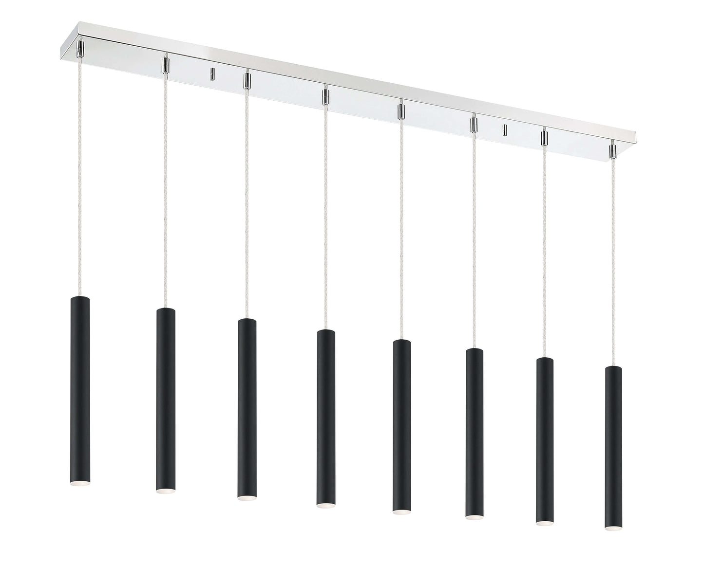 Forest LED 8 Light Linear Chandelier Chrome