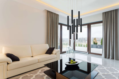 Forest LED 9 Light Chandelier Chrome