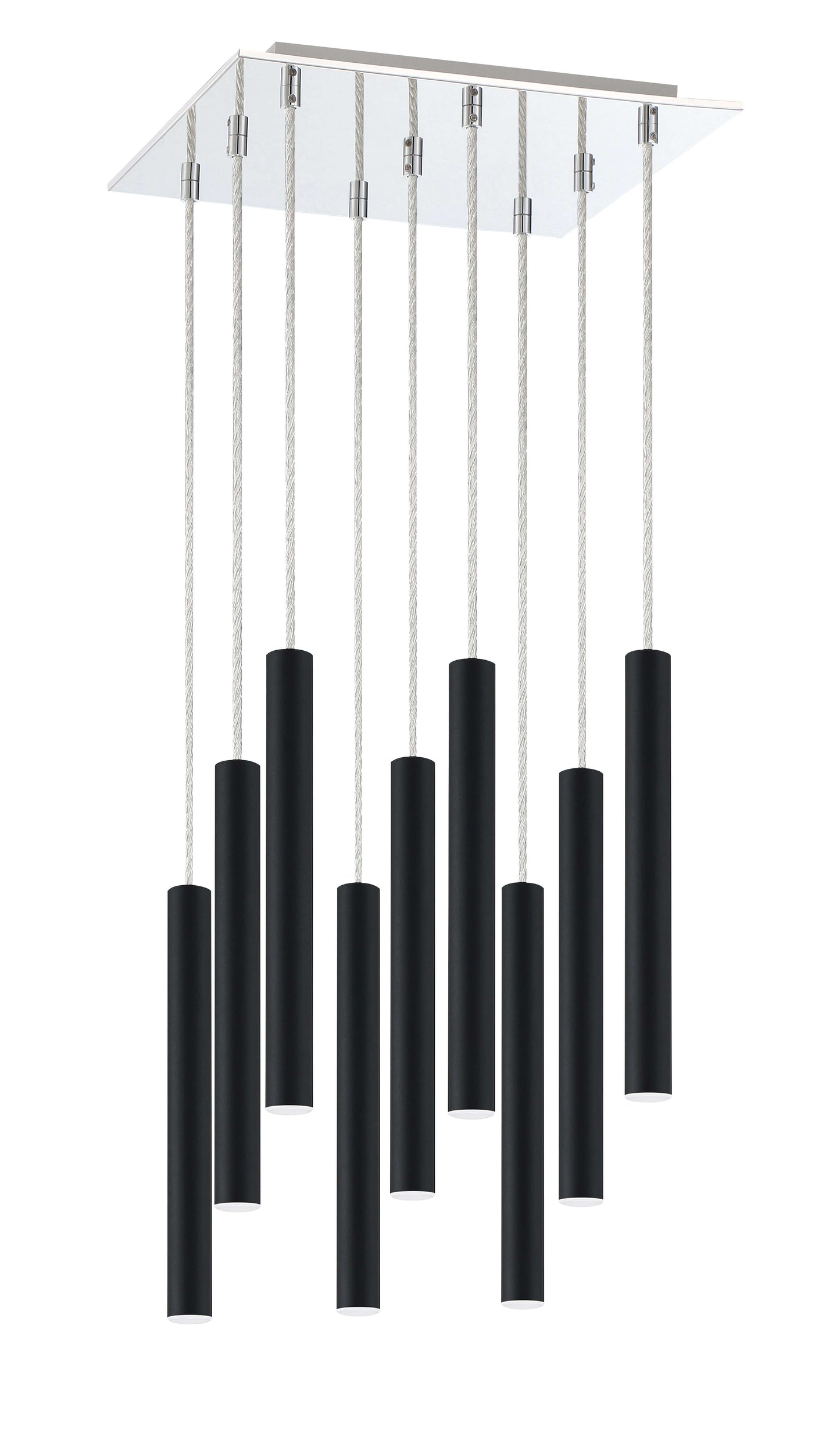 Forest LED 9 Light Chandelier Chrome