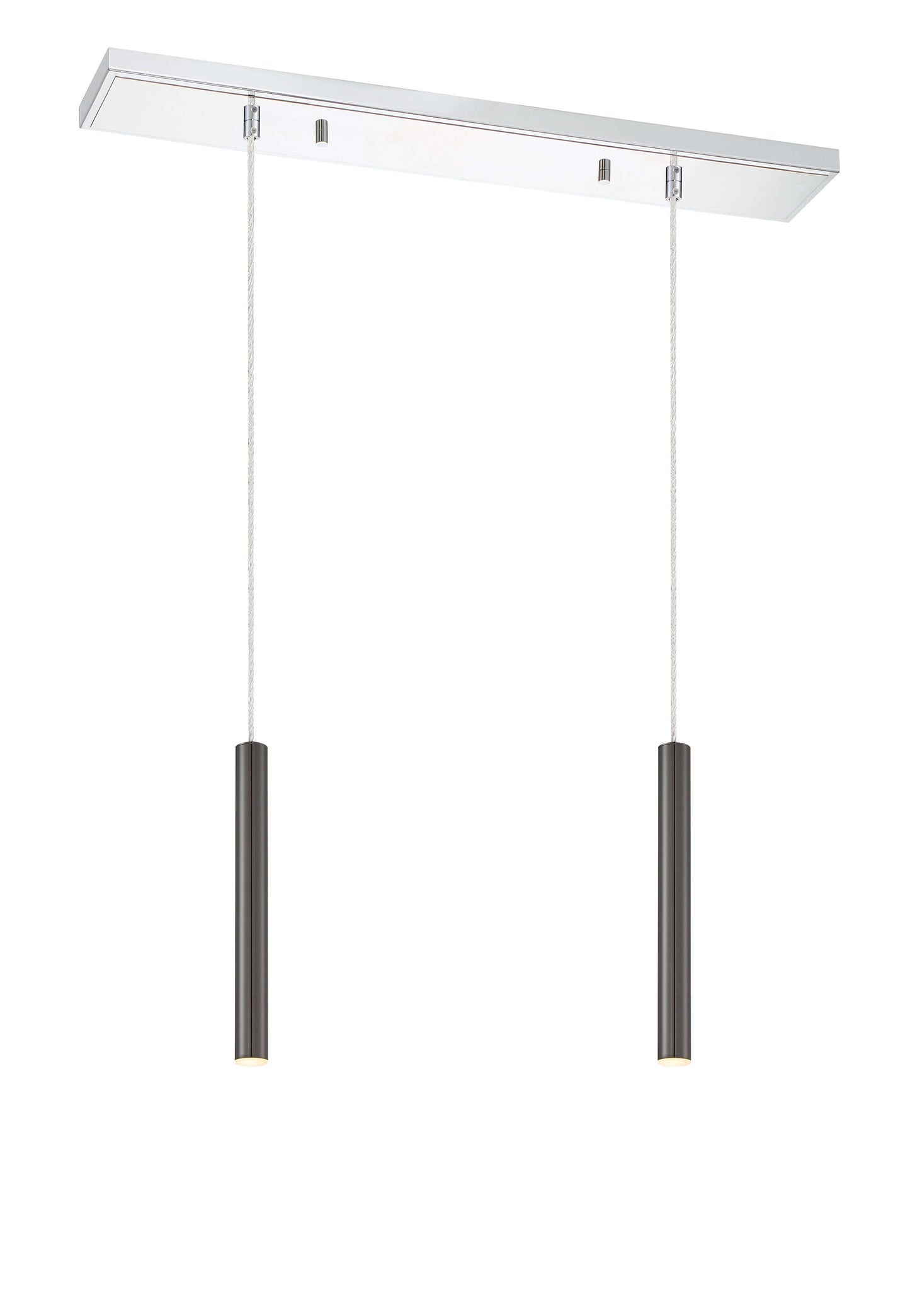 Forest LED 2 Light Linear Chandelier Chrome