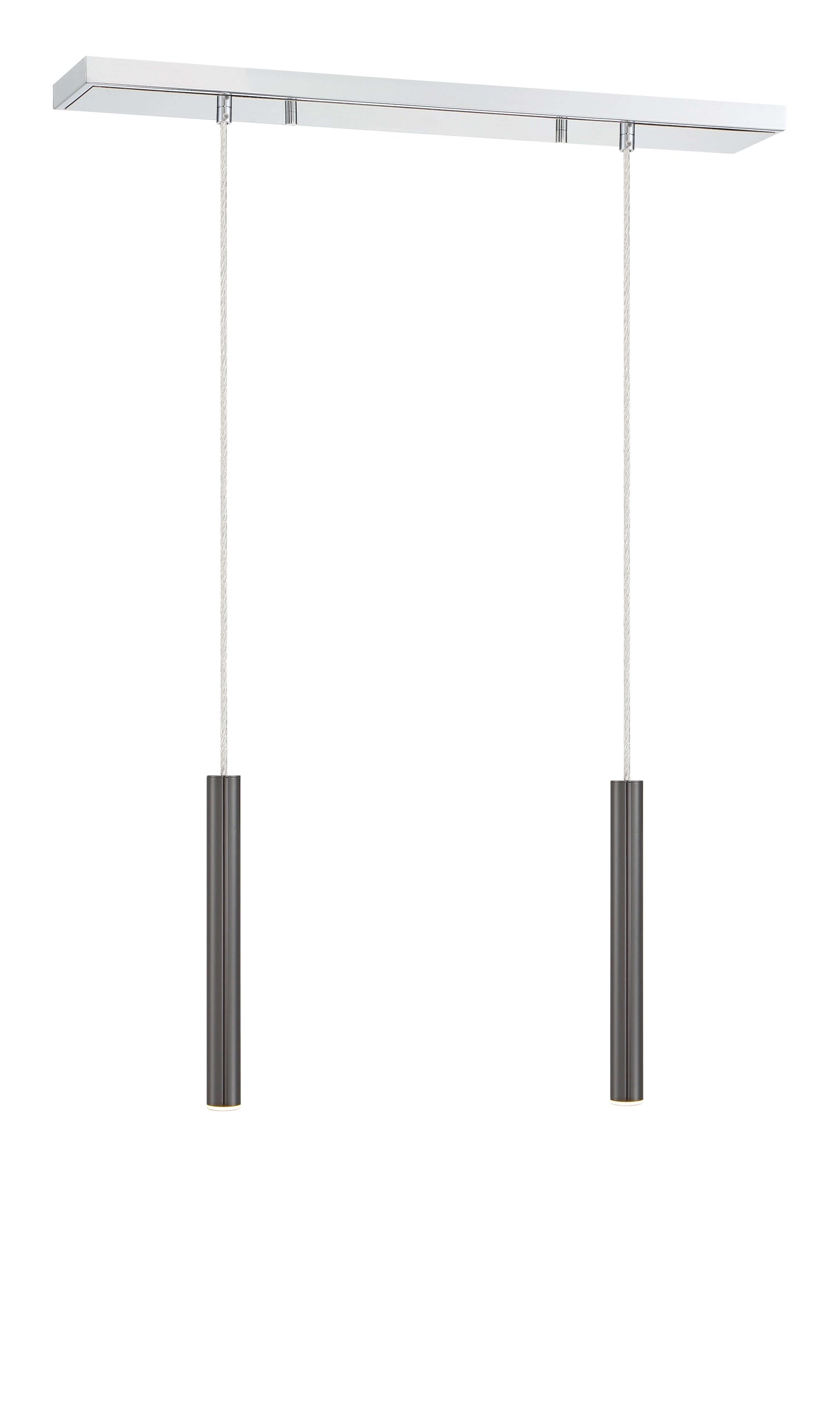 Forest LED 2 Light Linear Chandelier Chrome