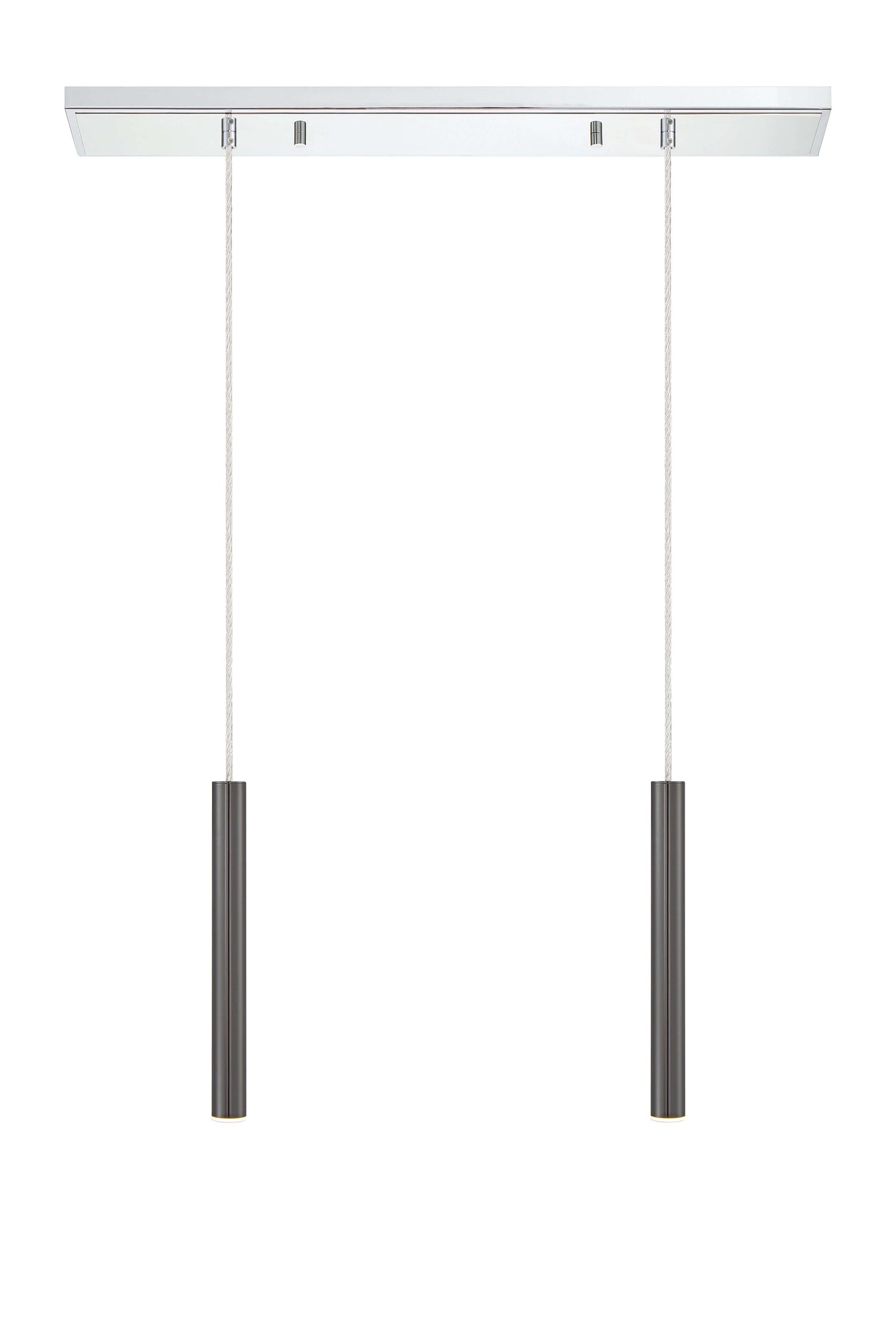 Forest LED 2 Light Linear Chandelier Chrome