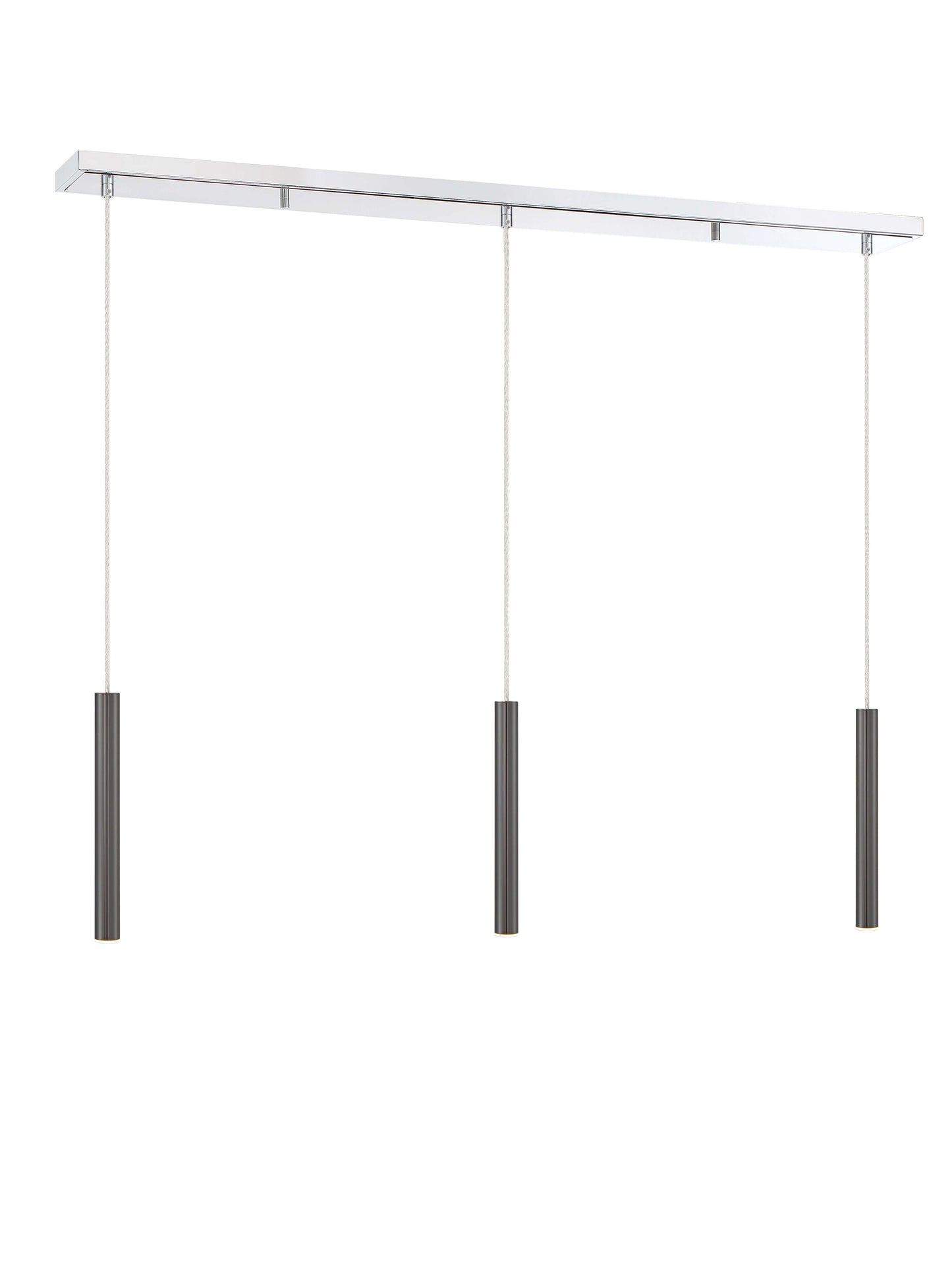 Forest LED 3 Light Linear Chandelier Chrome