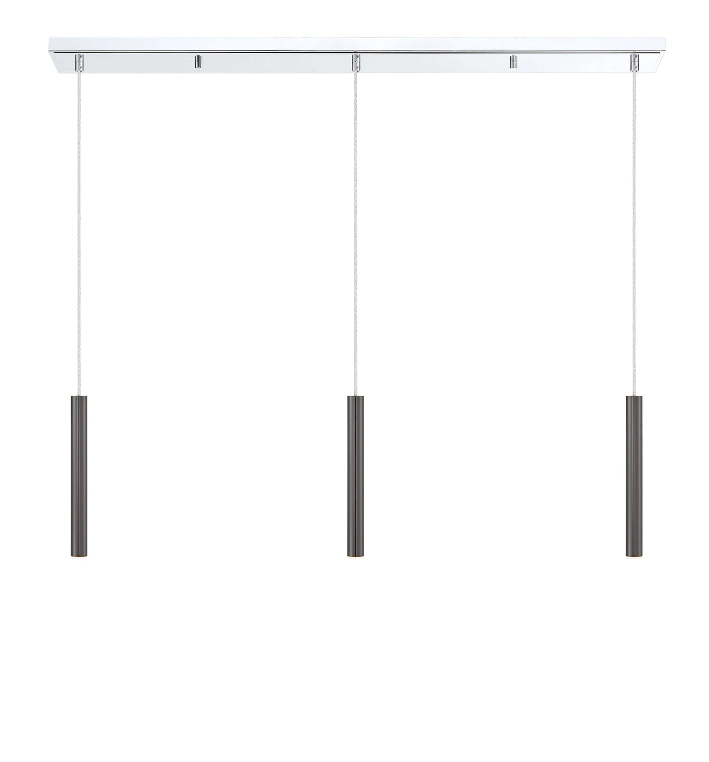 Forest LED 3 Light Linear Chandelier Chrome