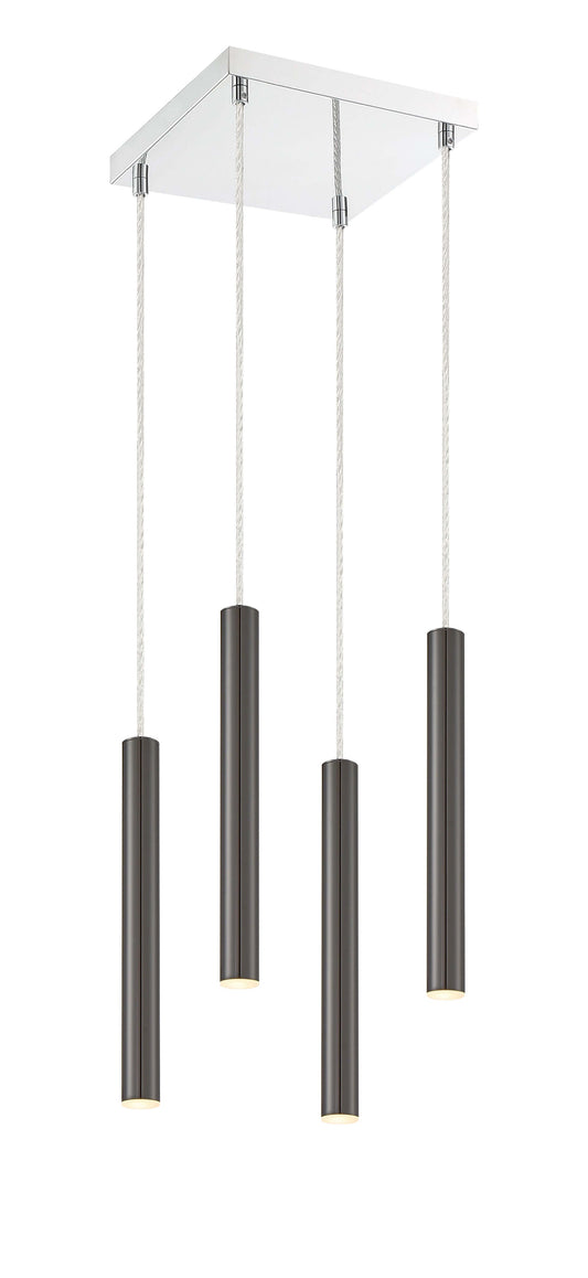 Forest LED 4 Light Chandelier Chrome