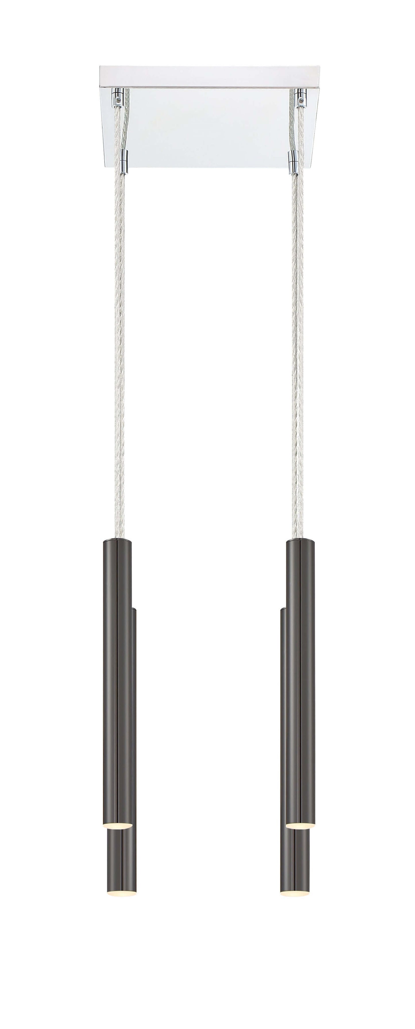 Forest LED 4 Light Chandelier Chrome