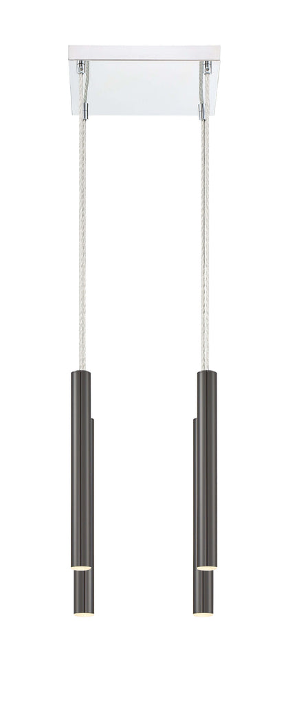 Forest LED 4 Light Chandelier Chrome