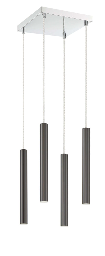 Forest LED 4 Light Chandelier Chrome