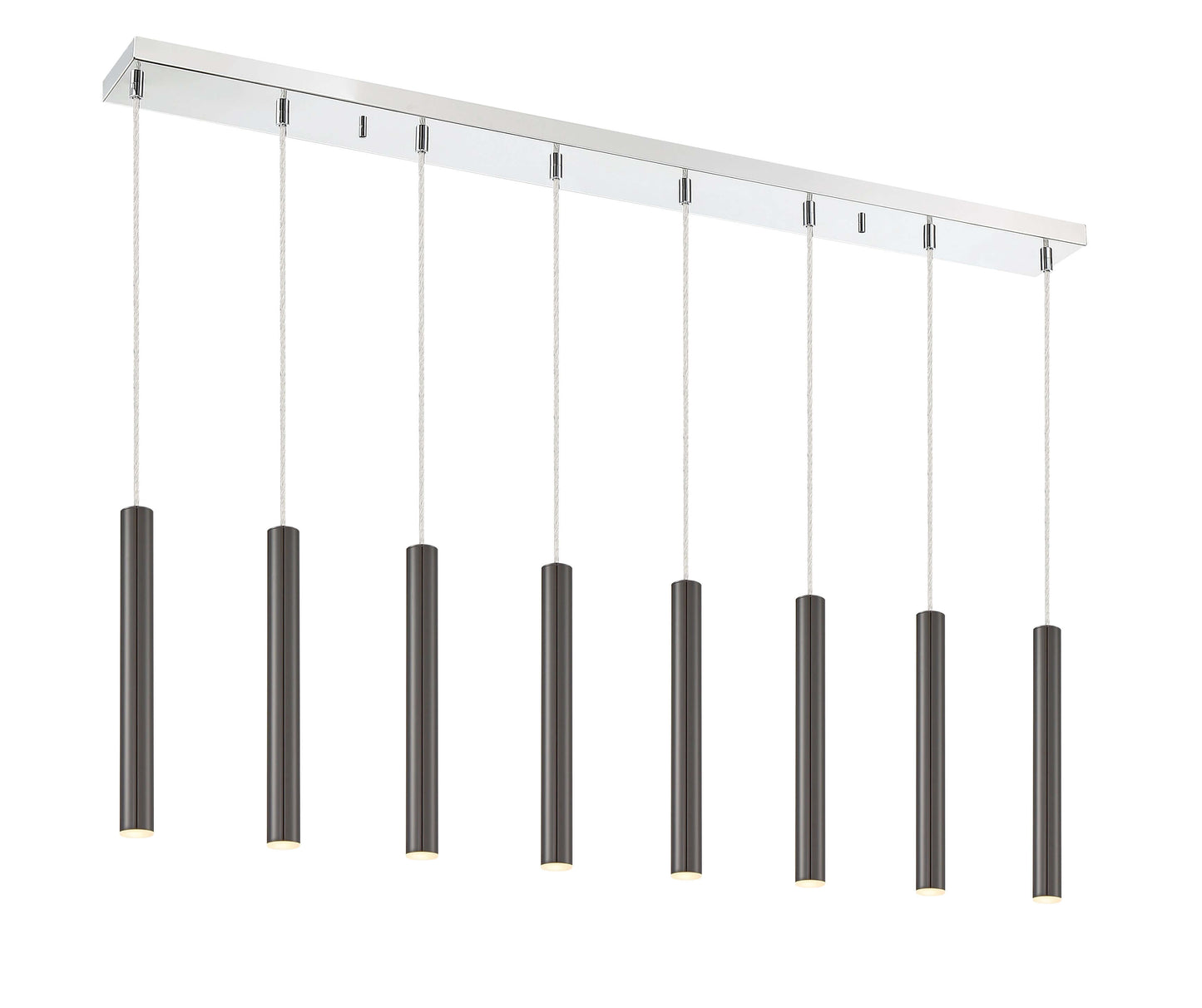 Forest LED 8 Light Linear Chandelier Chrome