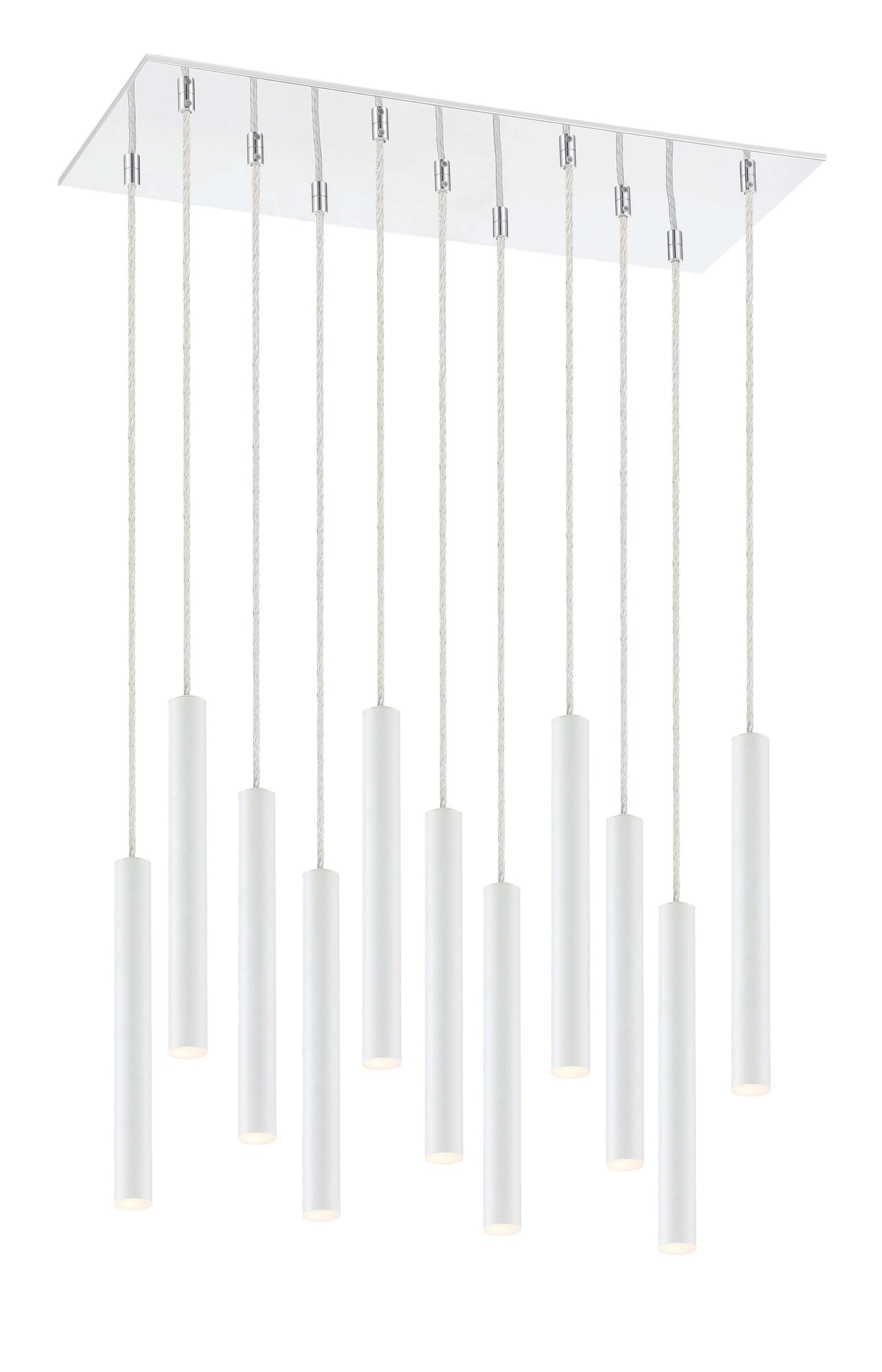 Forest LED 11 Light Chandelier Chrome