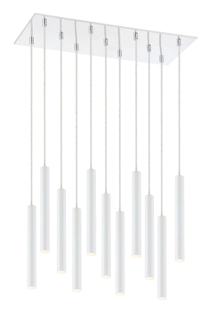 Forest LED 11 Light Chandelier Chrome