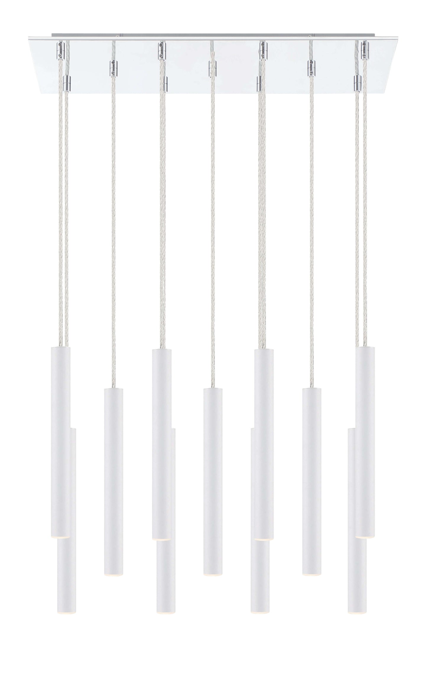 Forest LED 11 Light Chandelier Chrome