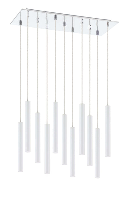 Forest LED 11 Light Chandelier Chrome