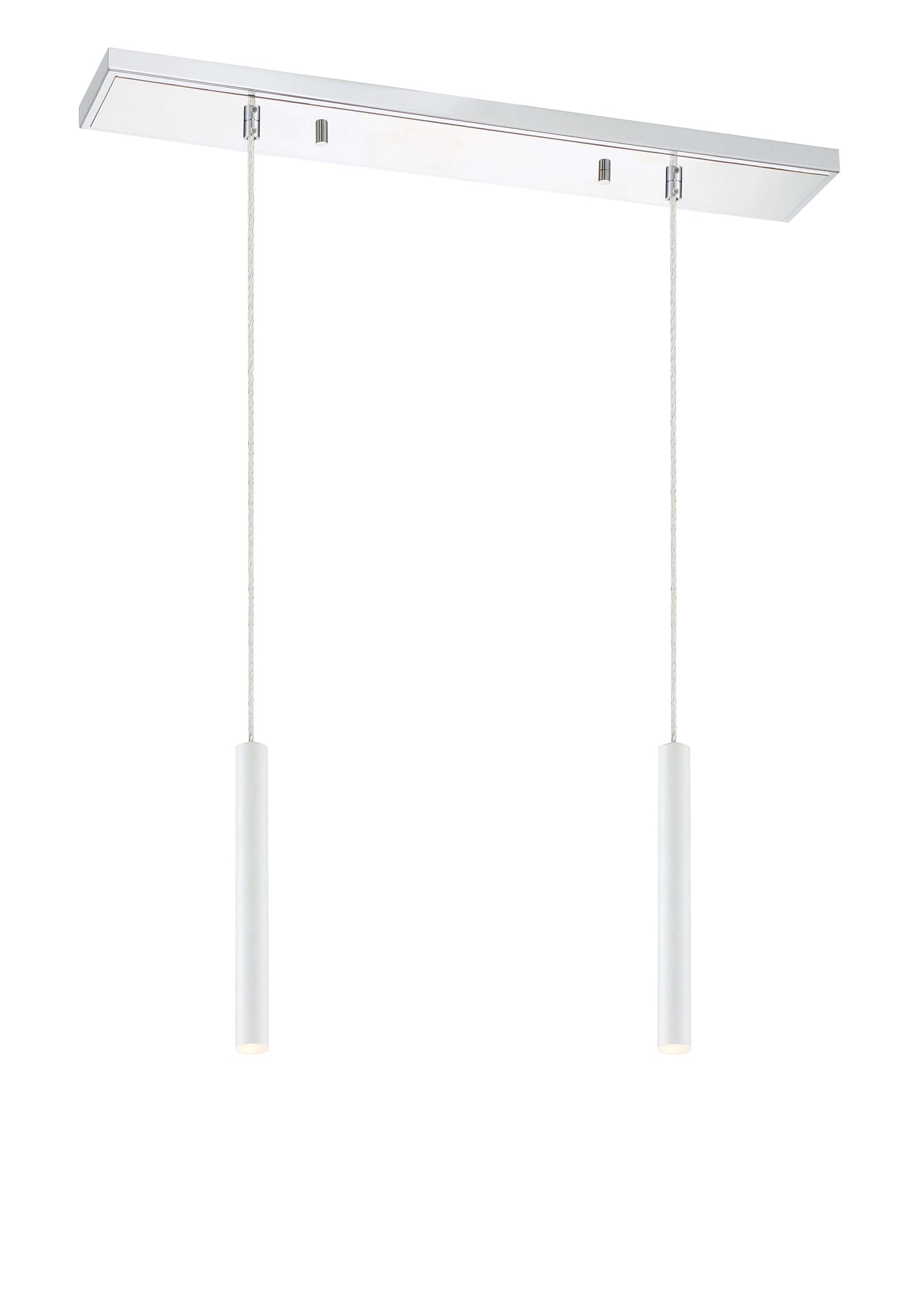 Forest LED 2 Light Linear Chandelier Chrome