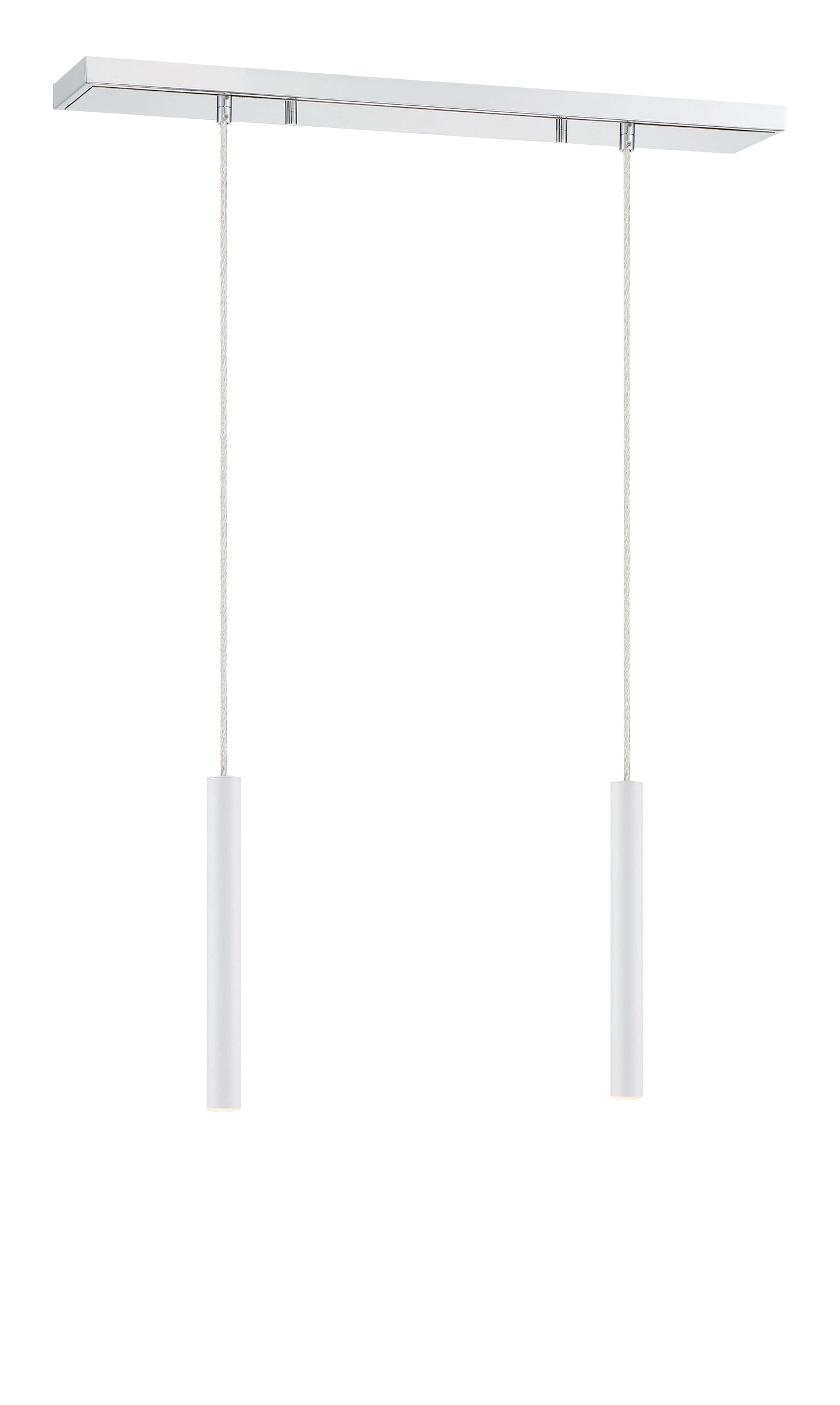 Forest LED 2 Light Linear Chandelier Chrome