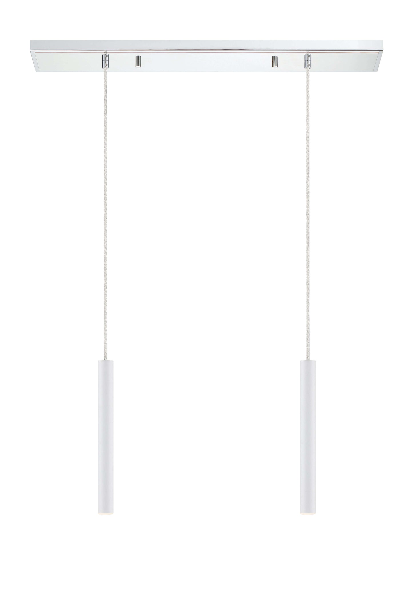 Forest LED 2 Light Linear Chandelier Chrome