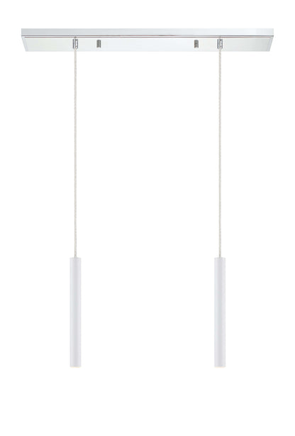 Forest LED 2 Light Linear Chandelier Chrome