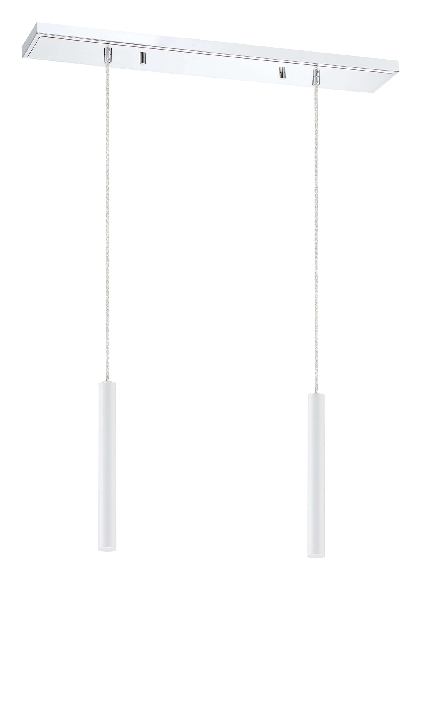 Forest LED 2 Light Linear Chandelier Chrome