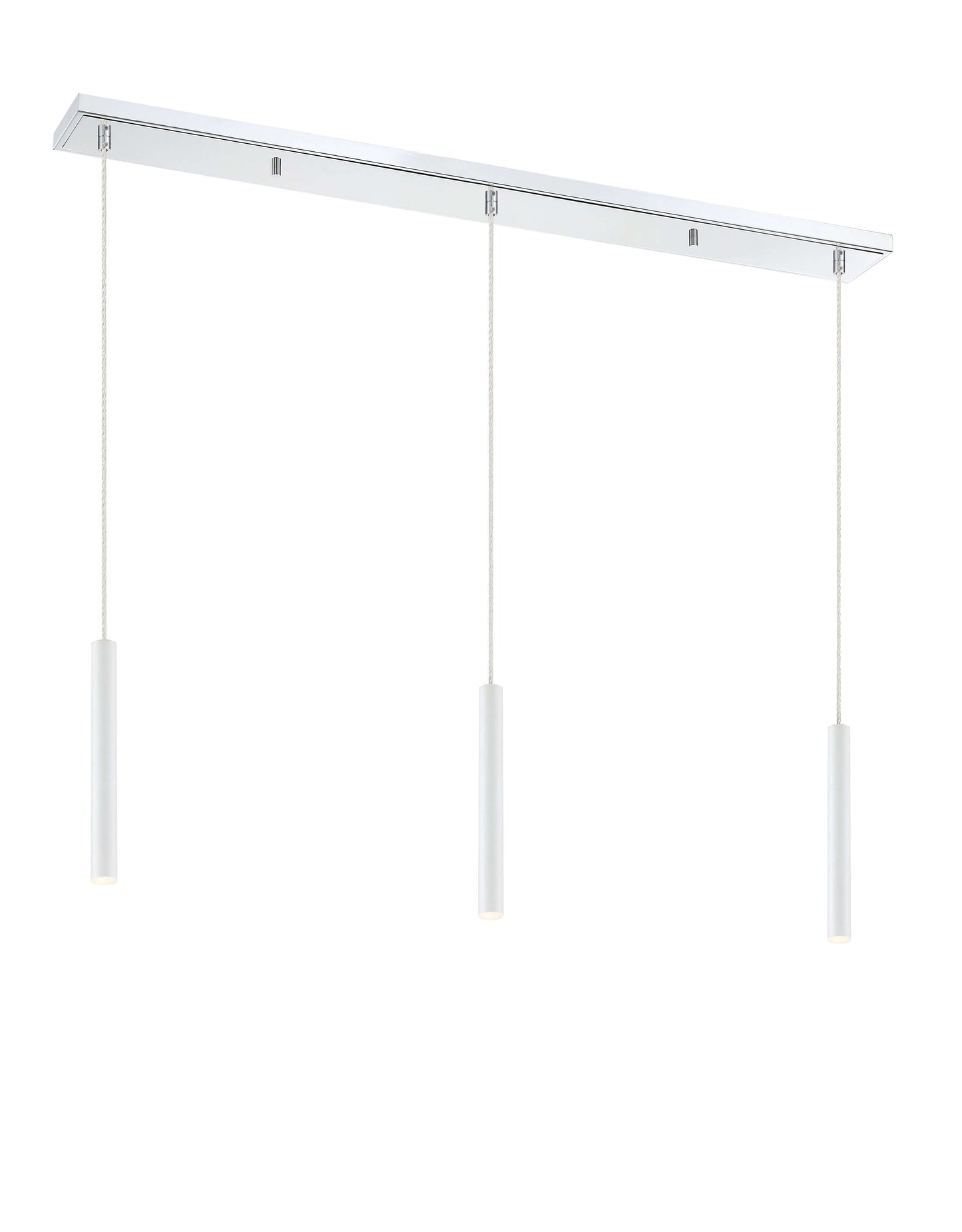 Forest LED 3 Light Linear Chandelier Chrome