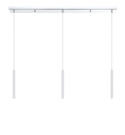 Forest LED 3 Light Linear Chandelier Chrome
