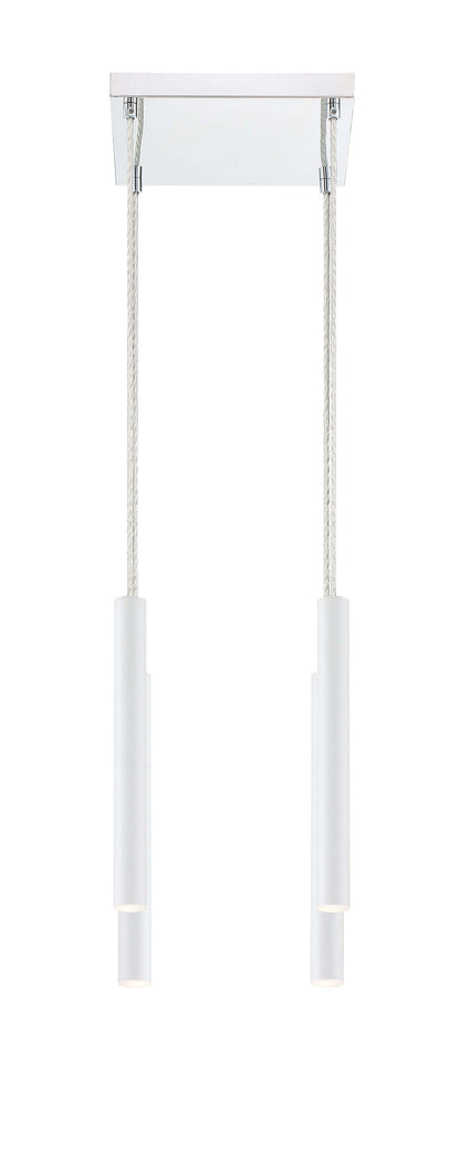 Forest LED 4 Light Chandelier Chrome