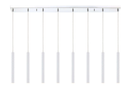 Forest LED 8 Light Linear Chandelier Chrome
