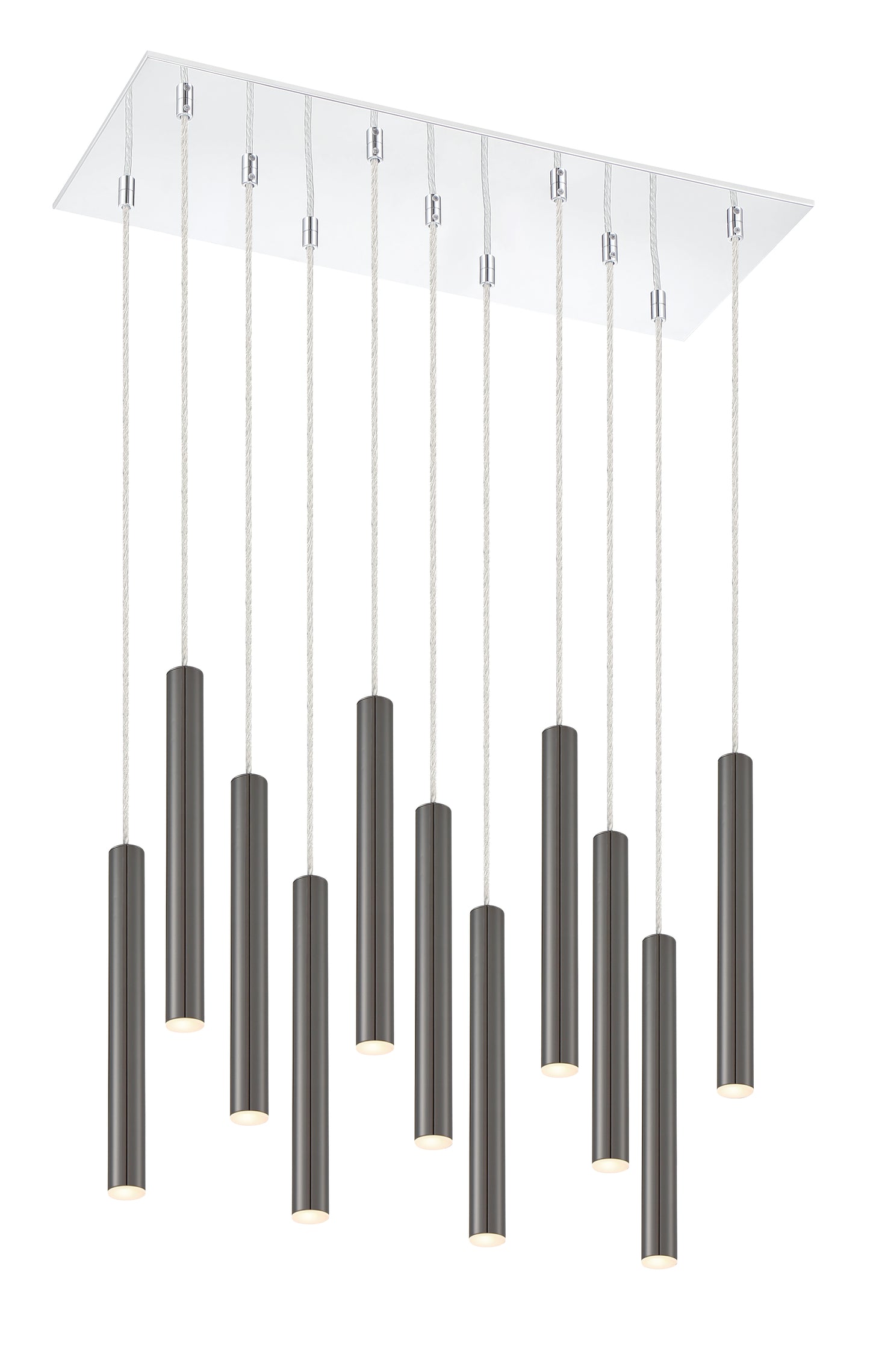 Forest LED 11 Light Chandelier Chrome