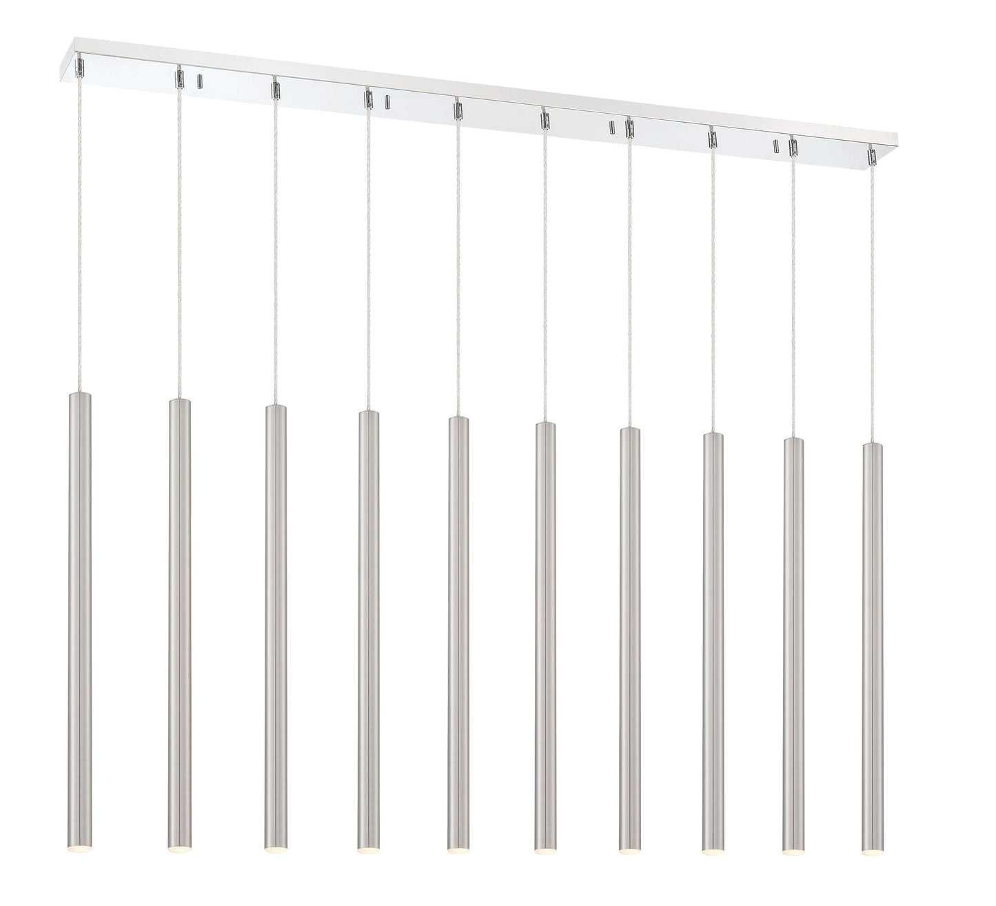 Forest LED 10 Light Linear Chandelier Chrome