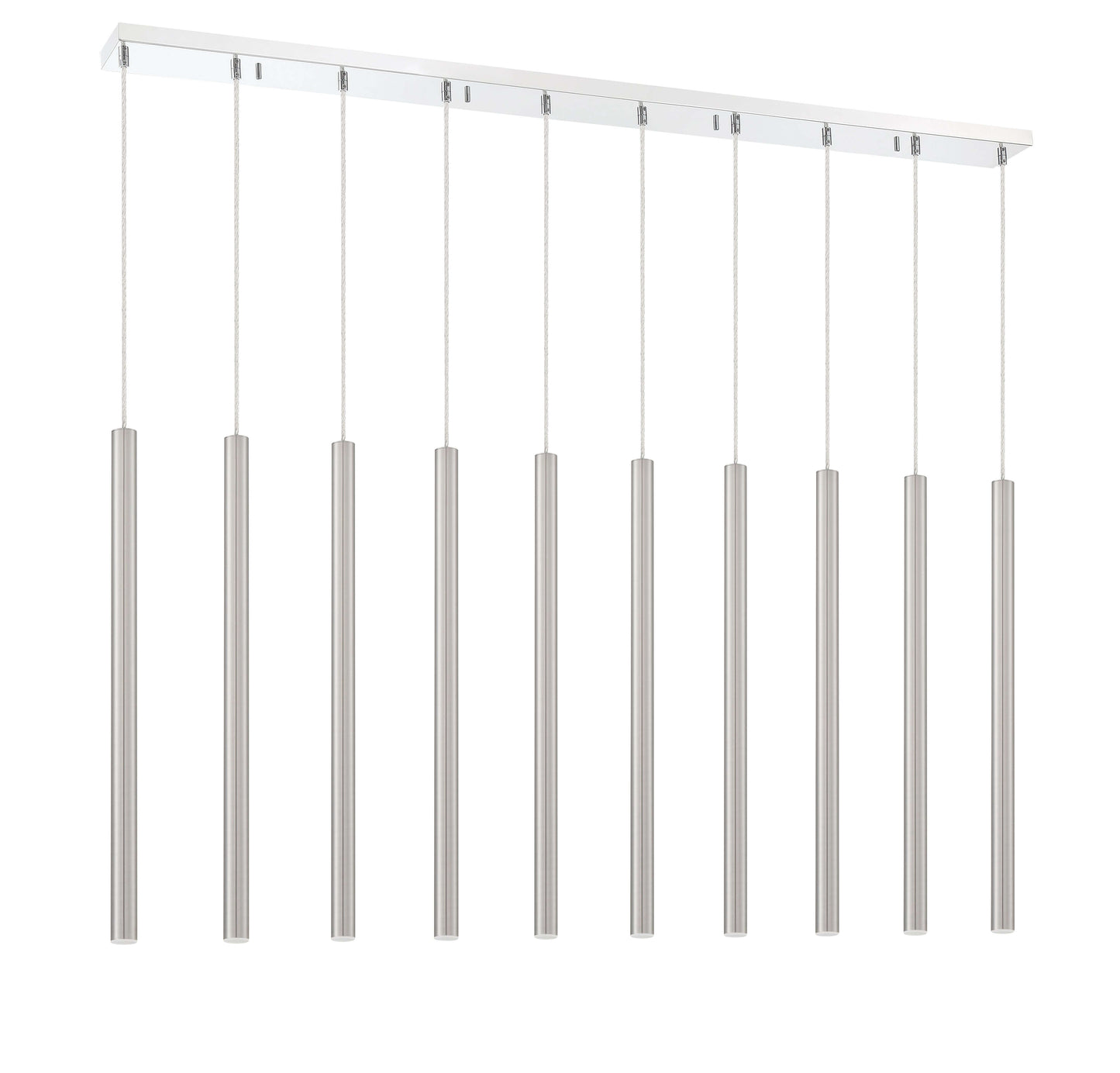 Forest LED 10 Light Linear Chandelier Chrome