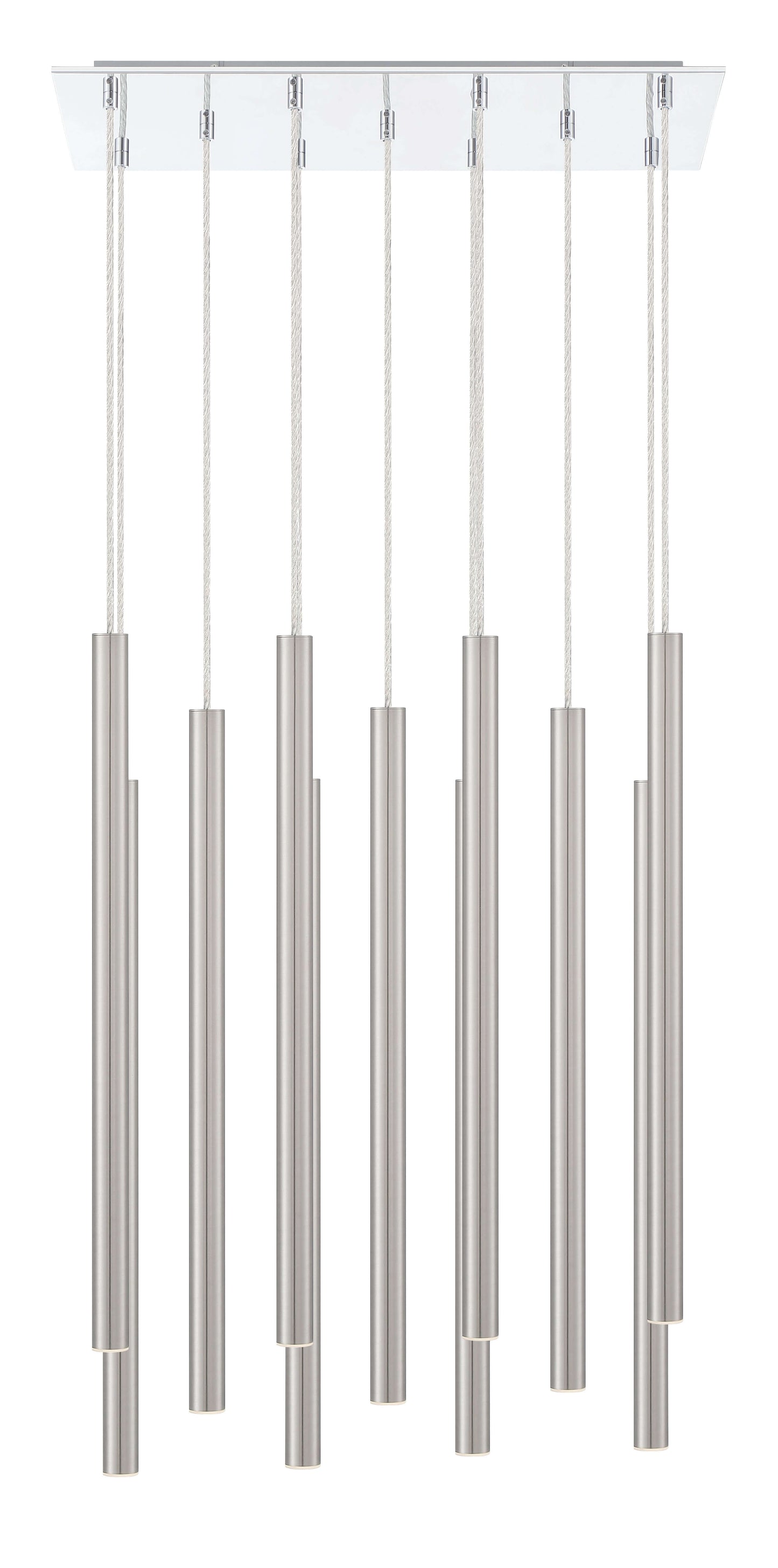 Forest LED 11 Light Chandelier Chrome
