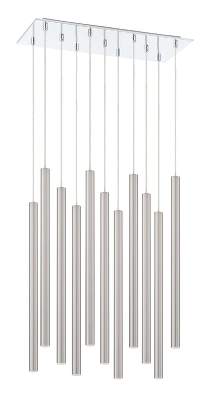 Forest LED 11 Light Chandelier Chrome
