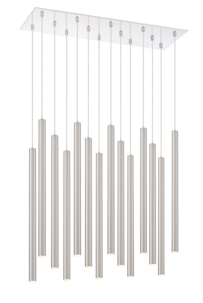 Forest LED 14 Light Chandelier Chrome