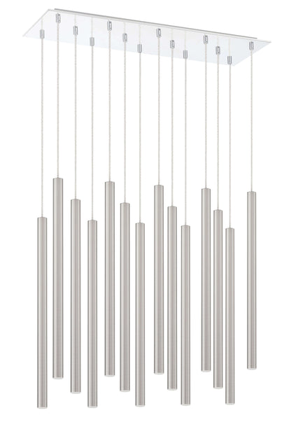 Forest LED 14 Light Chandelier Chrome