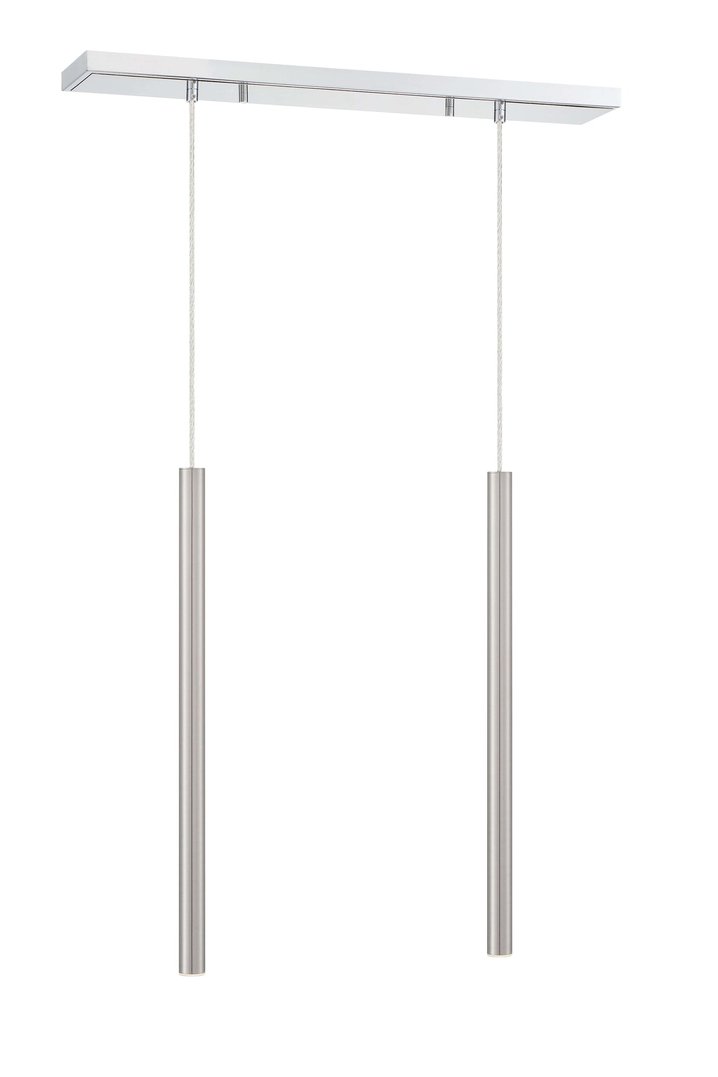 Forest LED 2 Light Linear Chandelier Chrome