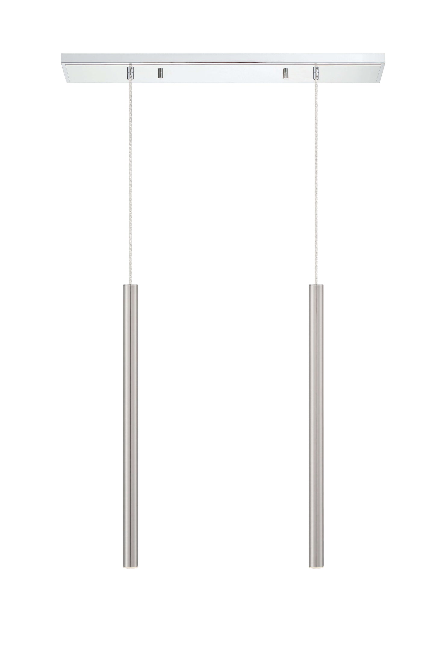 Forest LED 2 Light Linear Chandelier Chrome
