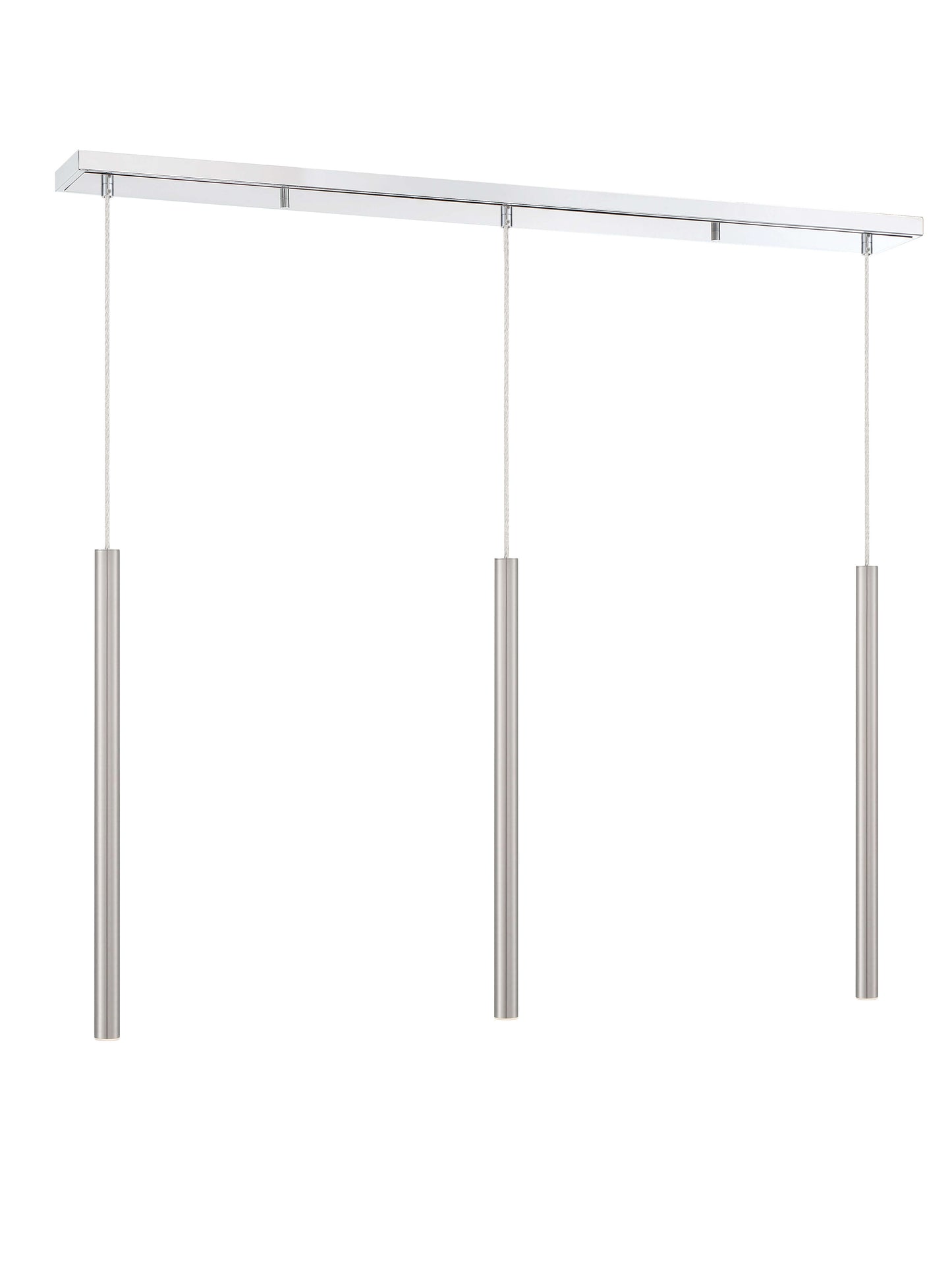 Forest LED 3 Light Linear Chandelier Chrome
