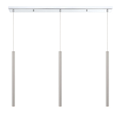 Forest LED 3 Light Linear Chandelier Chrome